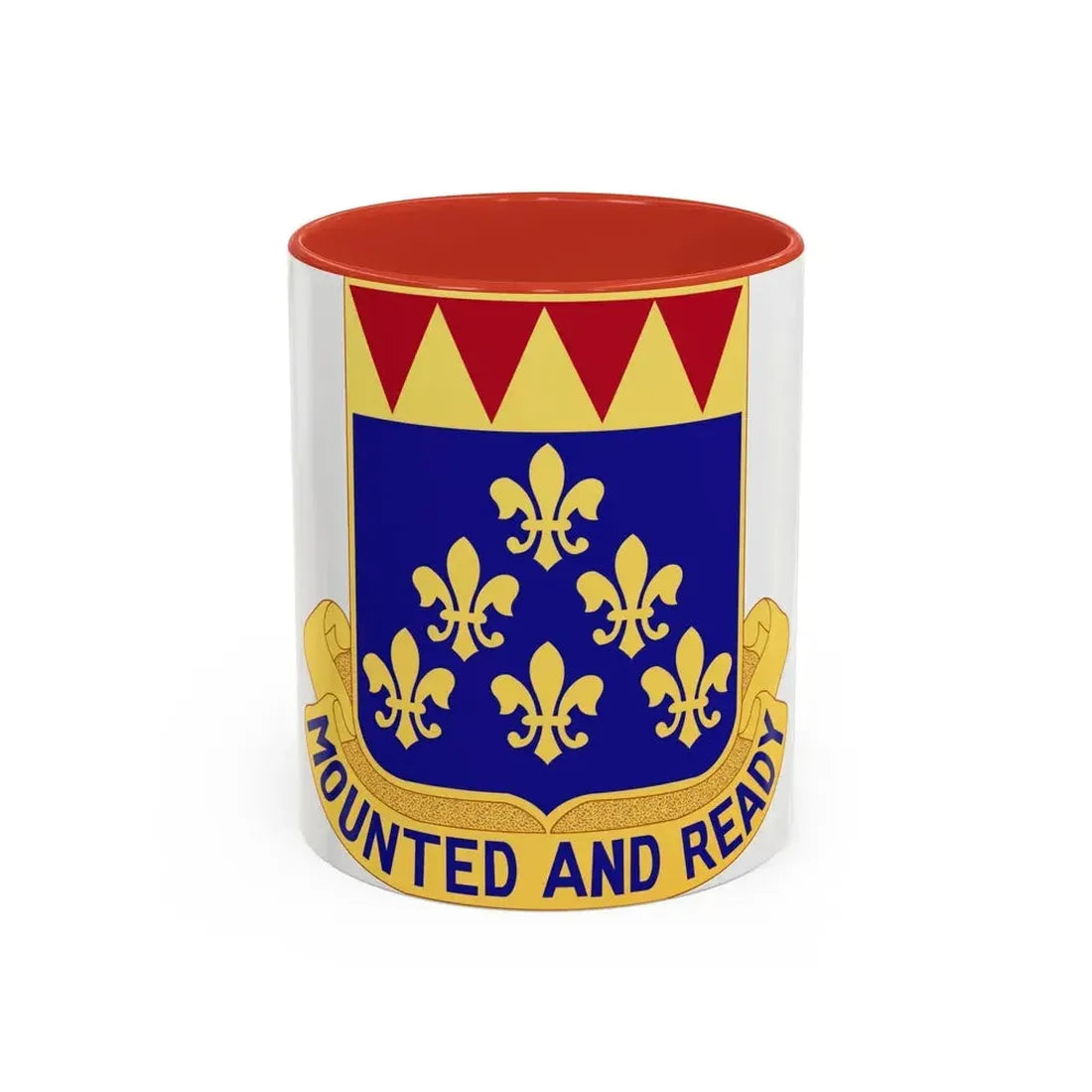 146 Cavalry Regiment (U.S. Army) Accent Coffee Mug 11oz Red - Go Mug Yourself
