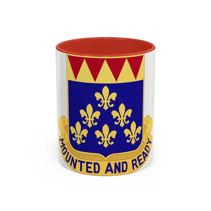 146 Cavalry Regiment (U.S. Army) Accent Coffee Mug 11oz Red - Go Mug Yourself