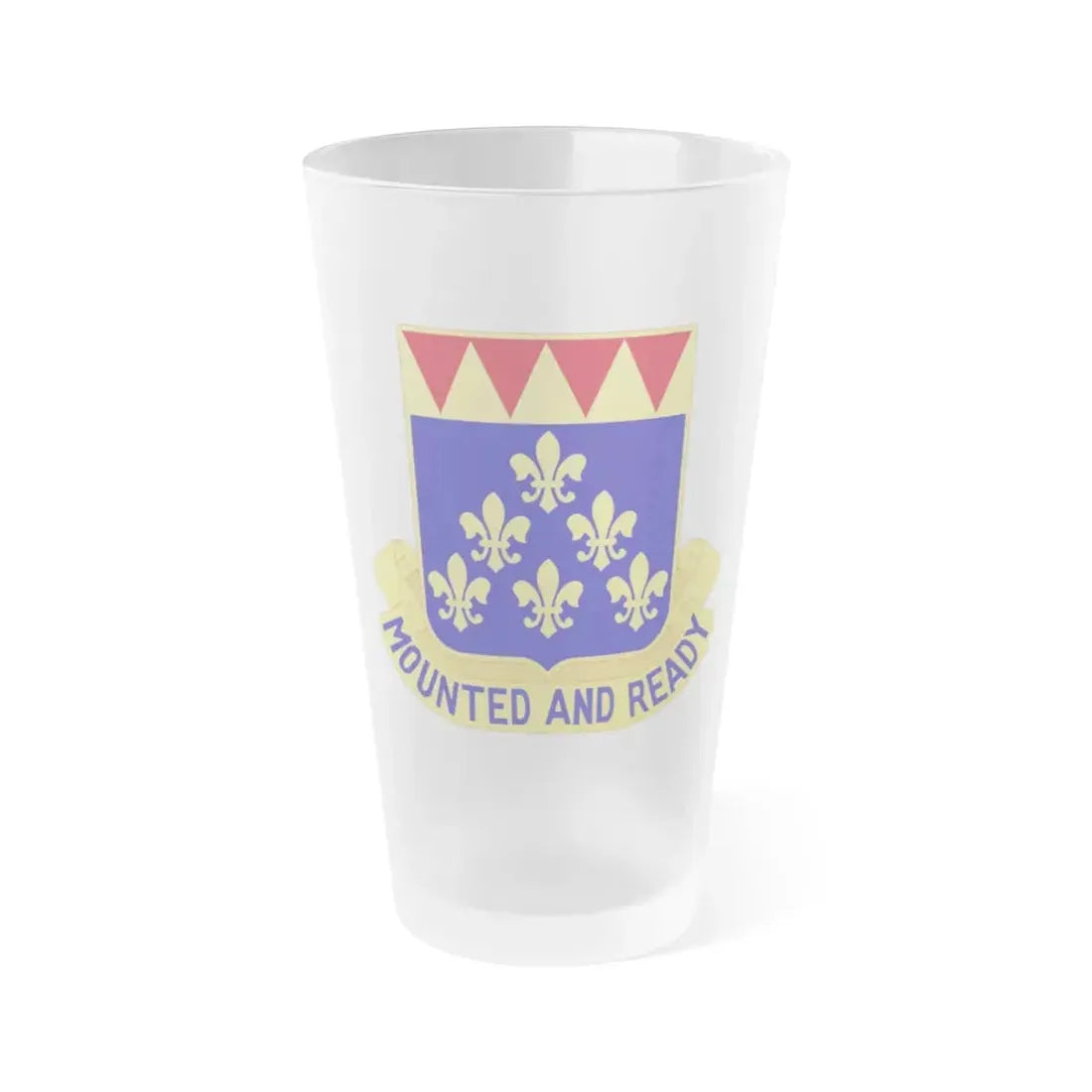 146 Cavalry Regiment (U.S. Army) Frosted Pint Glass 16oz Default Title - Go Mug Yourself