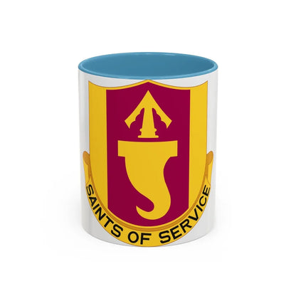 146 Signal Battalion (U.S. Army) Accent Coffee Mug-11oz-Light Blue-Go Mug Yourself