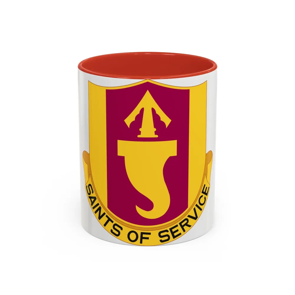 146 Signal Battalion (U.S. Army) Accent Coffee Mug-11oz-Red-Go Mug Yourself