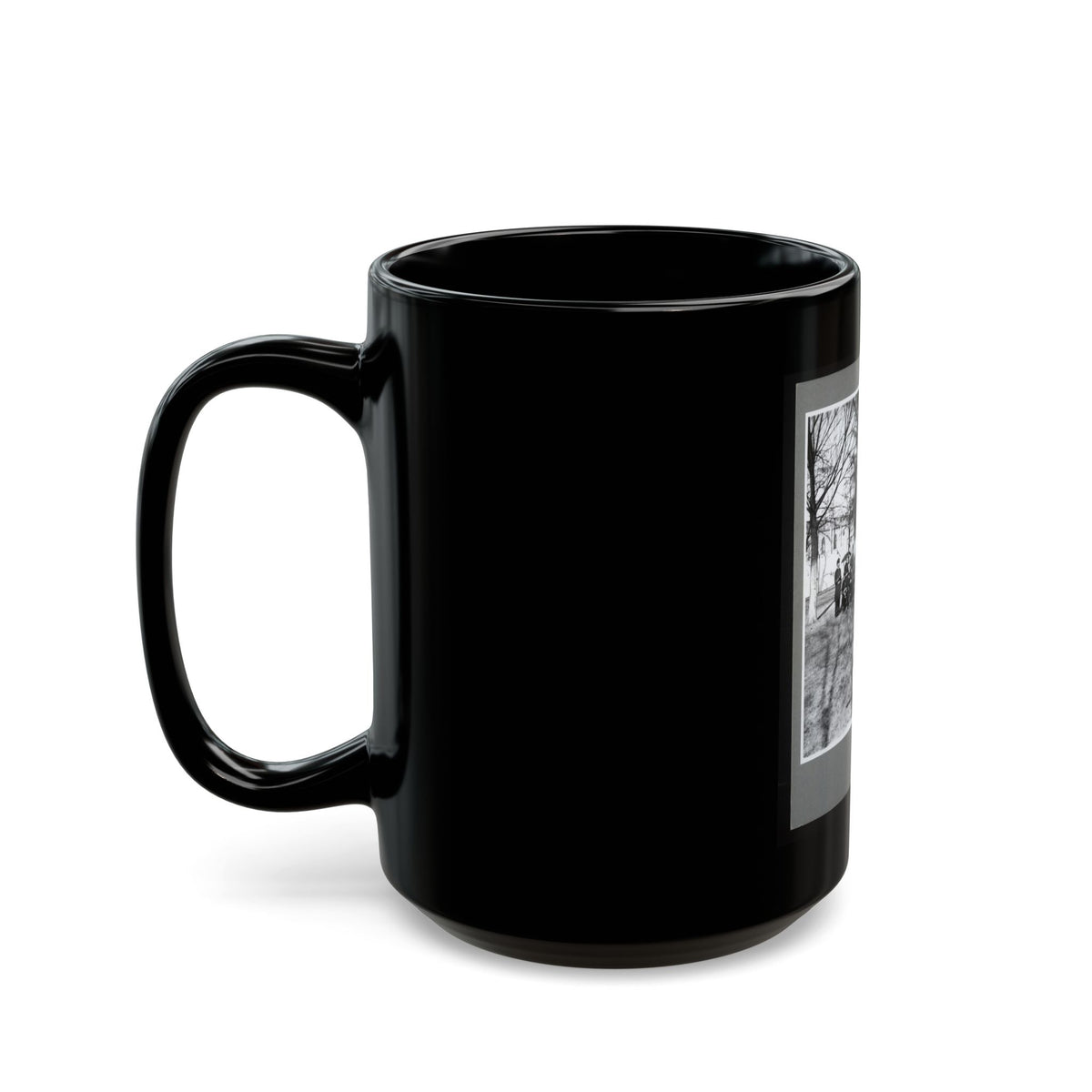 Band Group Seated Behind Their Instruments (U.S. Civil War) Black Coffee Mug