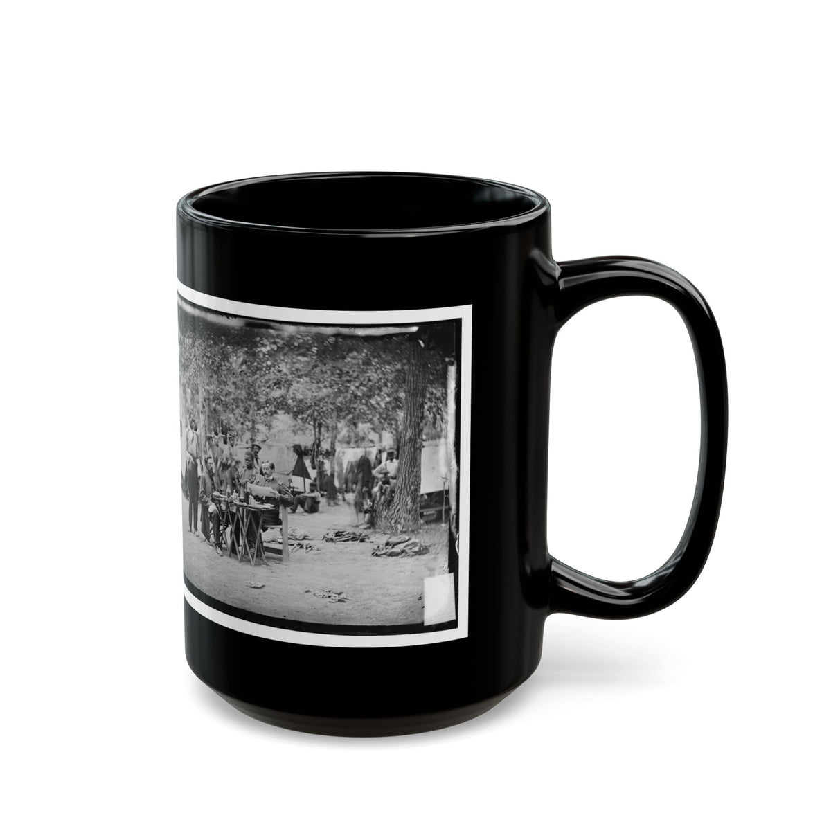 Bealeton, Virginia. Army Of The Potomac Officer's Mess Of Company D, 93d New York Infantry (U.S. Civil War) Black Coffee Mug