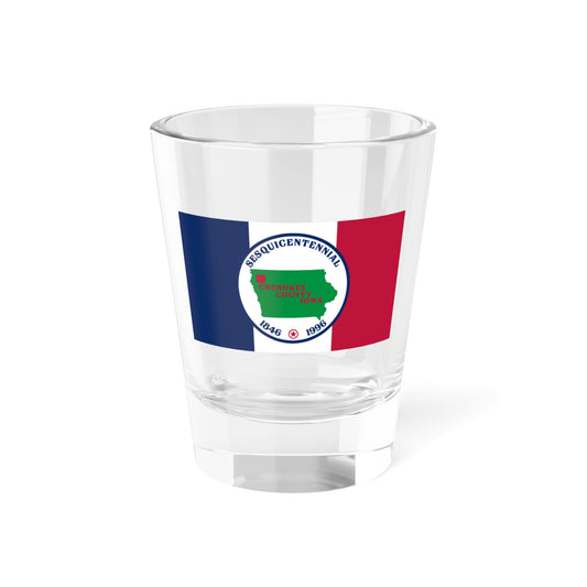 Flag of Cherokee County Iowa Sesquicentennial (United States) Shot Glass 1.5oz