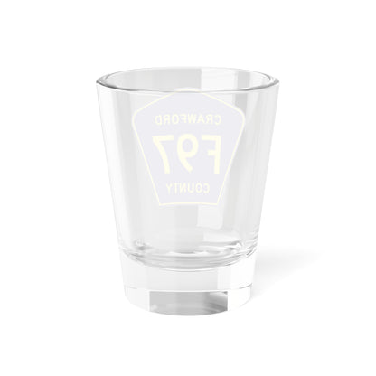 Crawford County F-97 (Michigan) (Road Sign) Shot Glass 1.5oz