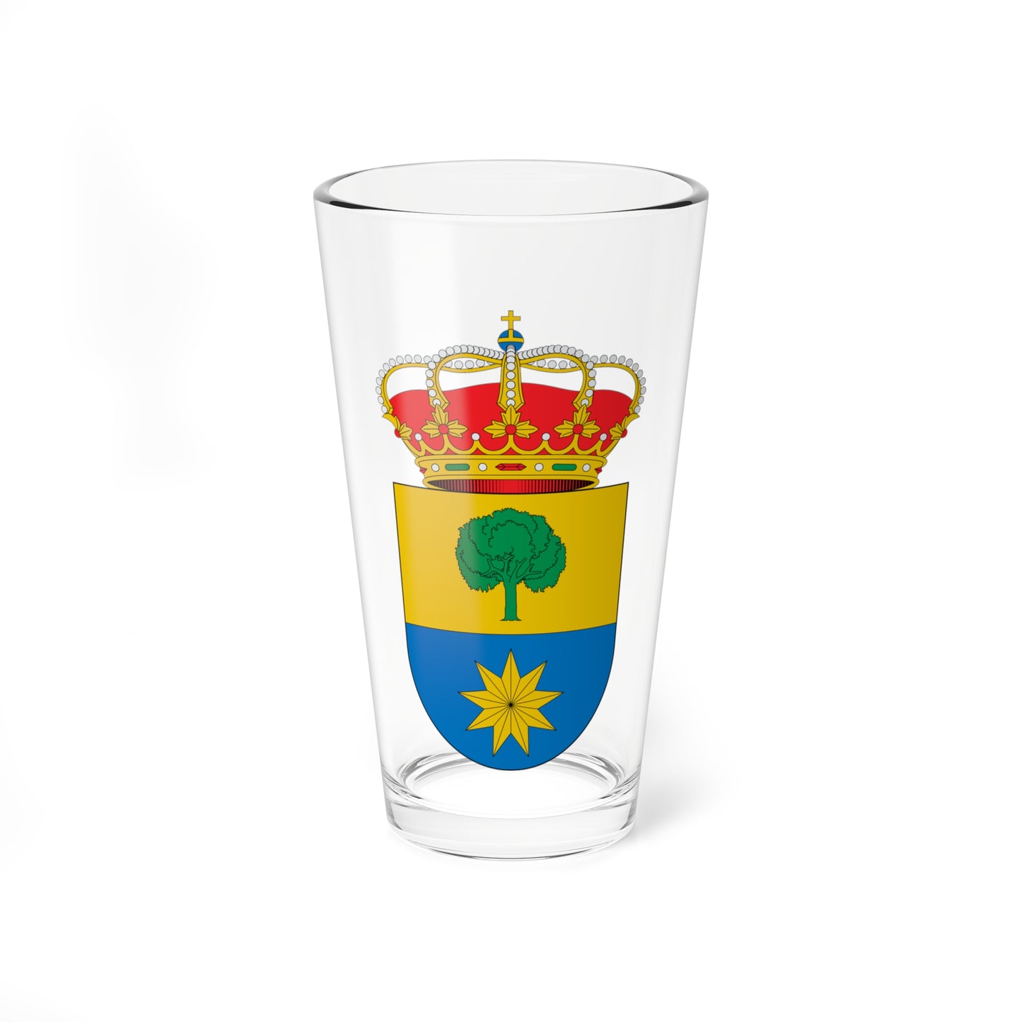 Escudo de Alfoz de Lloredo Cantabria 2 (Spain) (Coat of Arms) Pint Glass 16oz