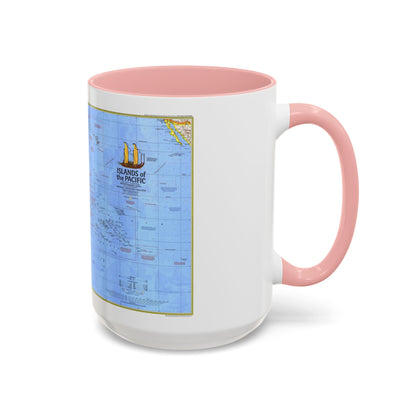 Pacific - Islands of the (1974) (Map) Accent Coffee Mug