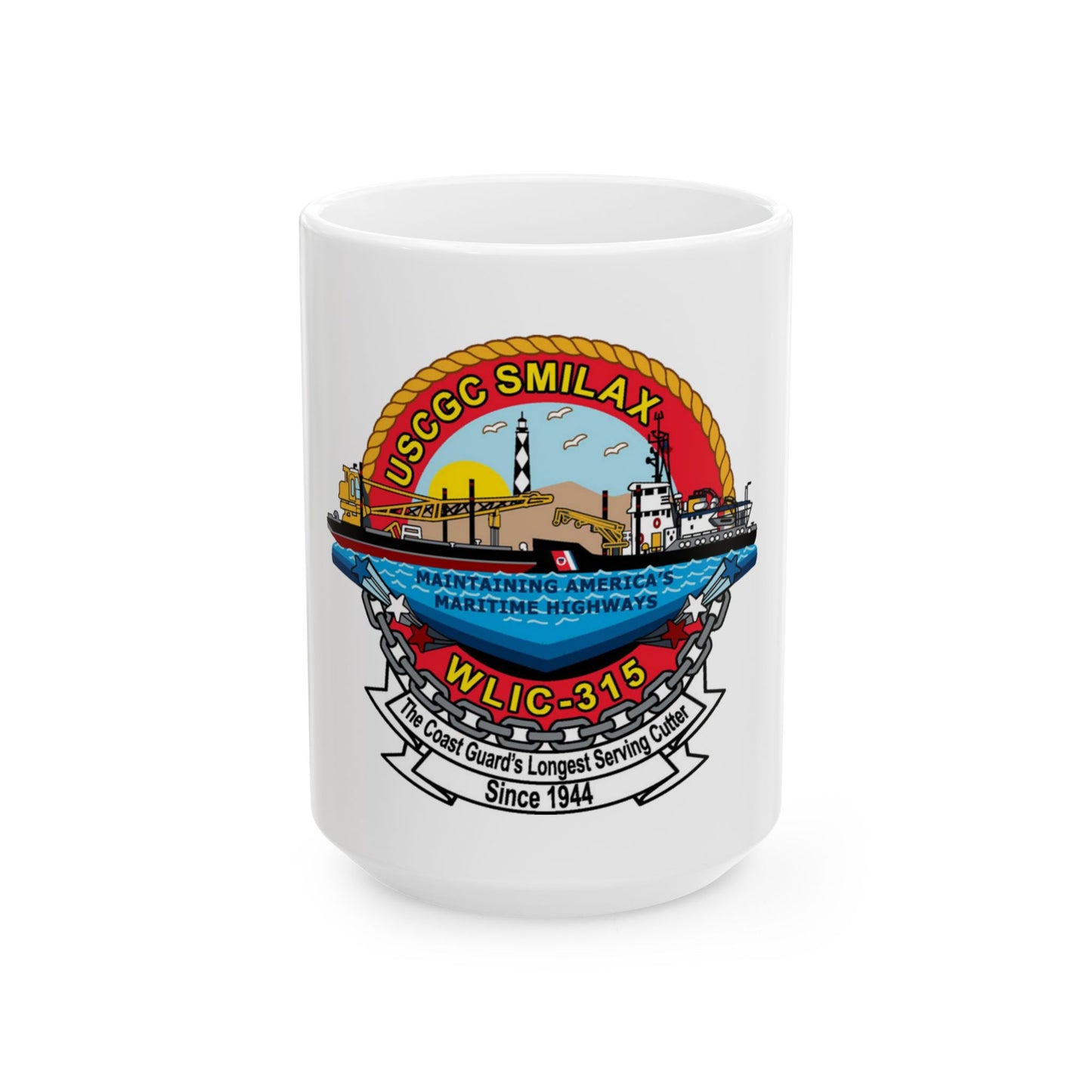 CGC Smilax WLIC   315 (U.S. Coast Guard) White Coffee Mug
