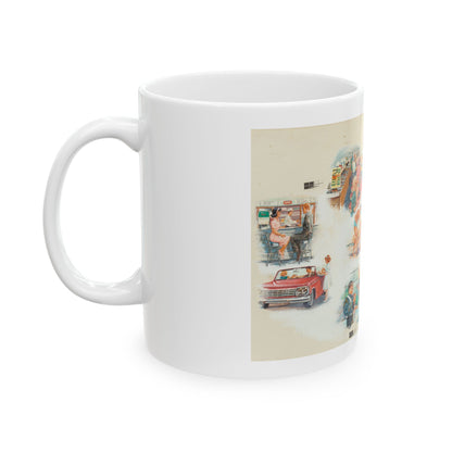 Eleven Vignettes, Coca-Cola advertisements, 1966 - White Coffee Mug