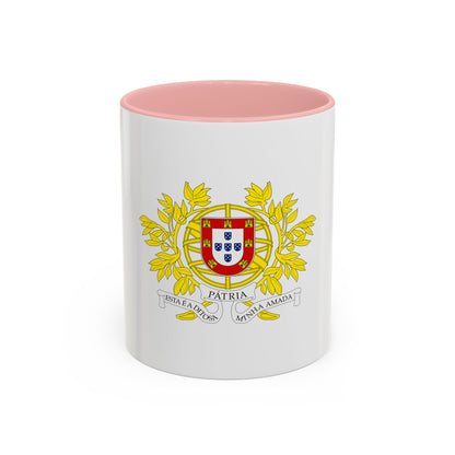 Military coat of arms of Portugal - Accent Coffee Mug