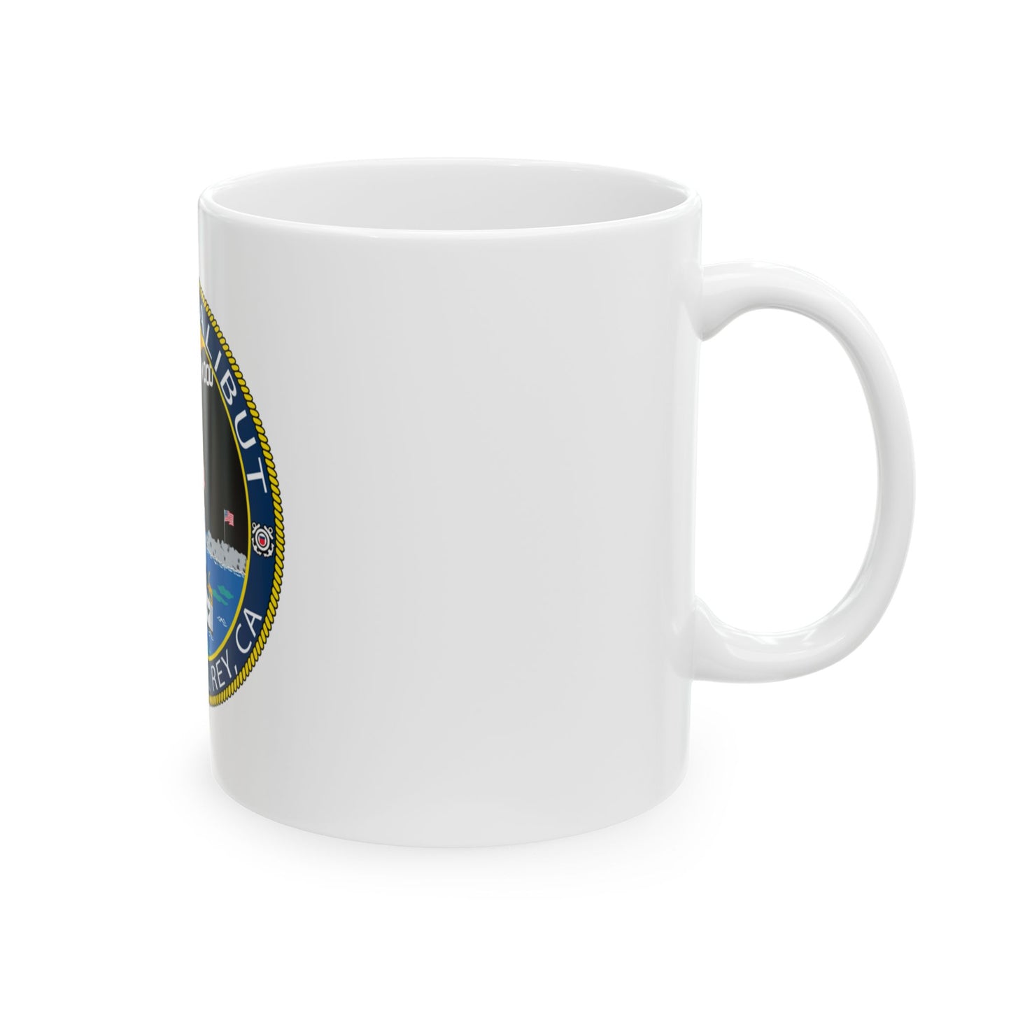 USCG Halibut Marina Del Ray CA (U.S. Coast Guard) White Coffee Mug
