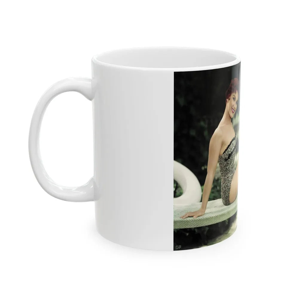 Debra Paget #370 1 (Vintage Female Icon) White Coffee Mug-Go Mug Yourself