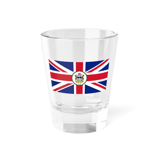 Flag of the Governor of Antigua and Barbuda 1967-1981 (Antigua and Barbuda) (Coat of Arms) Shot Glass 1.5oz
