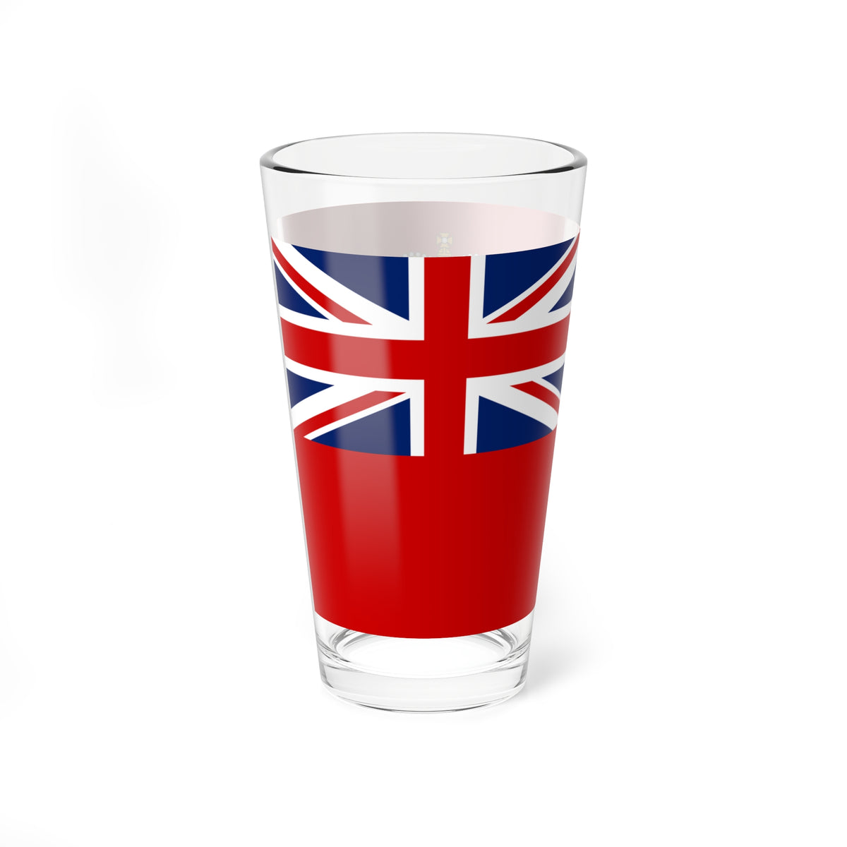 RHADC defaced Red Ensign (United Kingdom) Pint Glass 16oz
