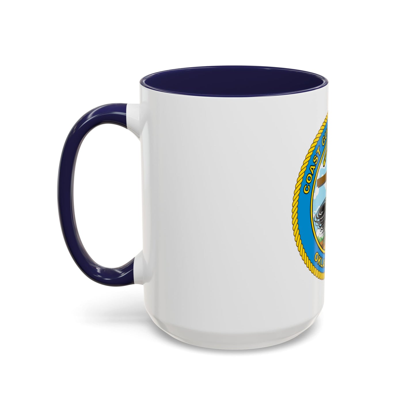 USCG Institute Oklahoma City (U.S. Coast Guard) Accent Coffee Mug