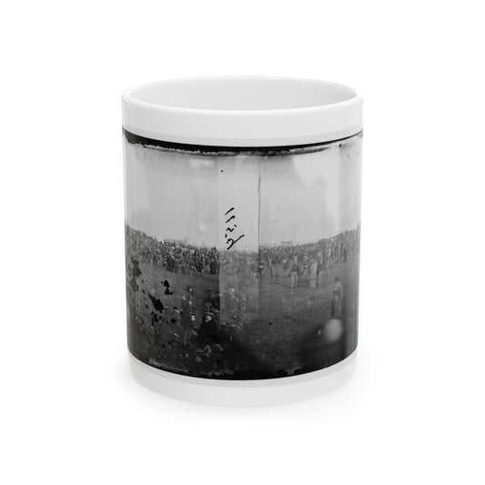 Dedication Ceremonies At The Soldiers' National Cemetery, Gettysburg, Pennsylvania (U.S. Civil War) White Coffee Mug