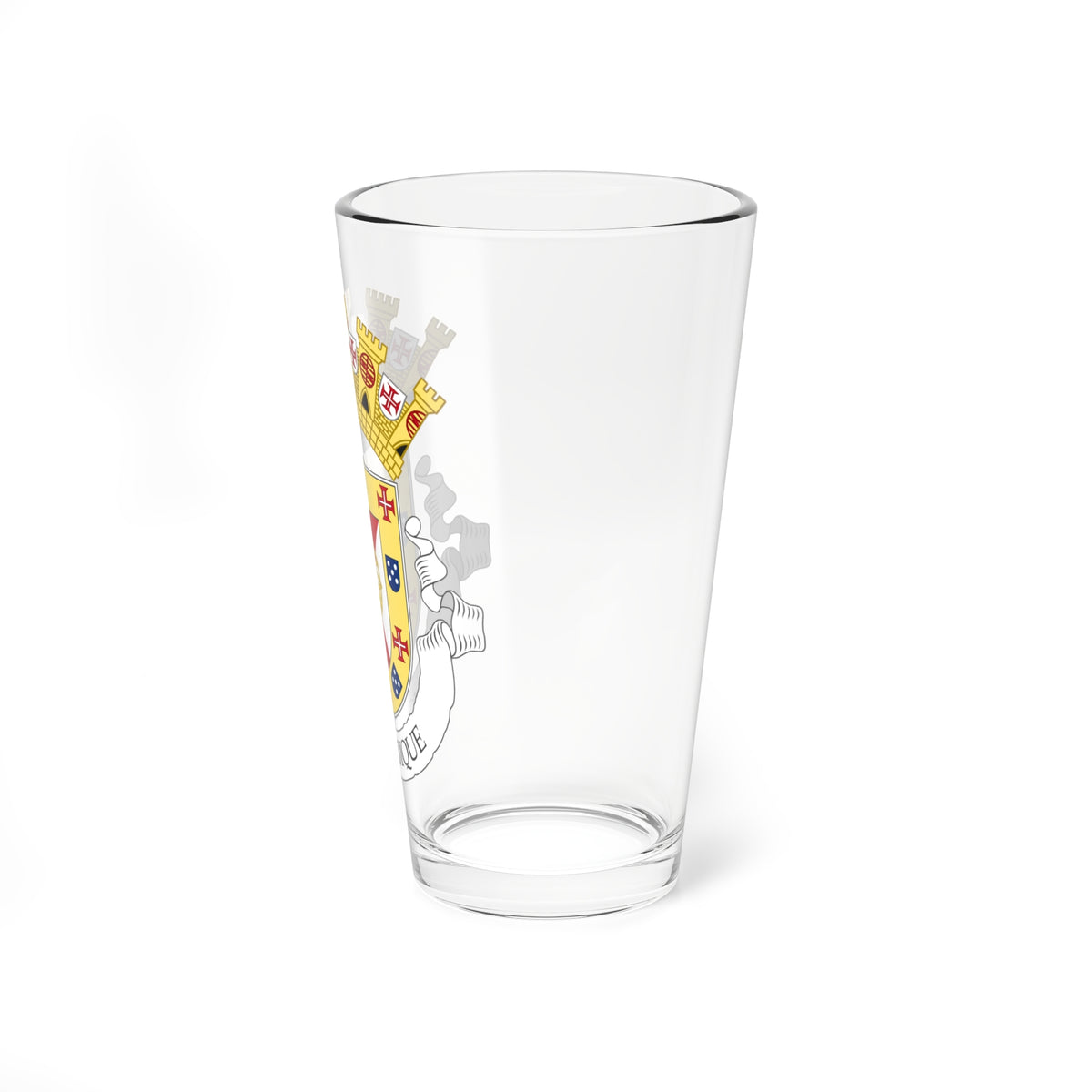 Provisional Coat of Arms of the Colony of Mozambique (Mozambique) (Coat of Arms) Pint Glass 16oz