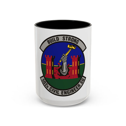 502d Civil Engineer Squadron (U.S. Air Force) Accent Coffee Mug