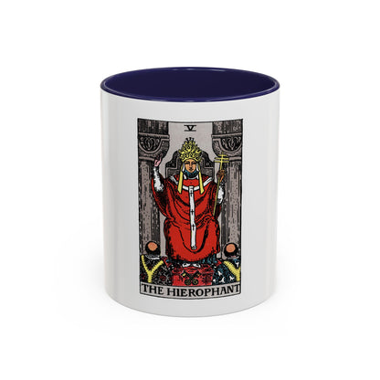 The Hierophant (Tarot Card) Accent Coffee Mug