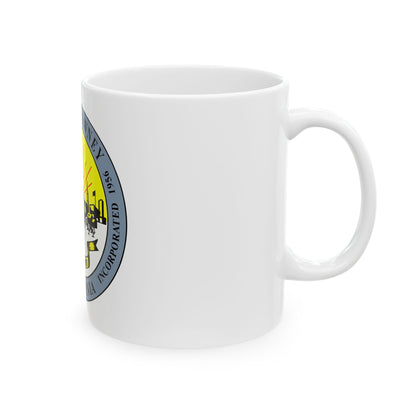 Seal of Downey California - White Coffee Mug