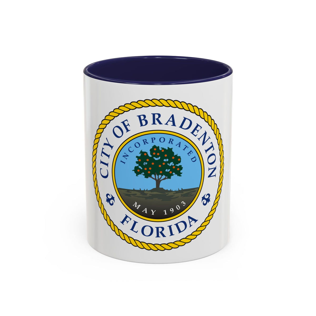 Seal of Bradenton Florida - Accent Coffee Mug