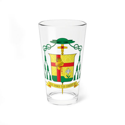 Escudo de Francisco Edimilson Neves Ferreira (Spain) (Coat of Arms) Pint Glass 16oz