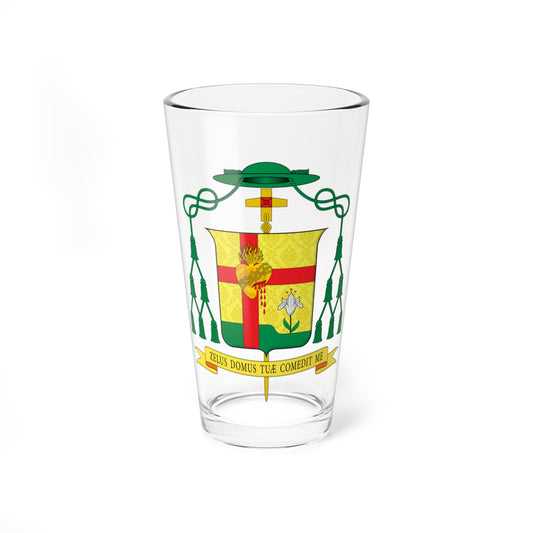 Escudo de Francisco Edimilson Neves Ferreira (Spain) (Coat of Arms) Pint Glass 16oz