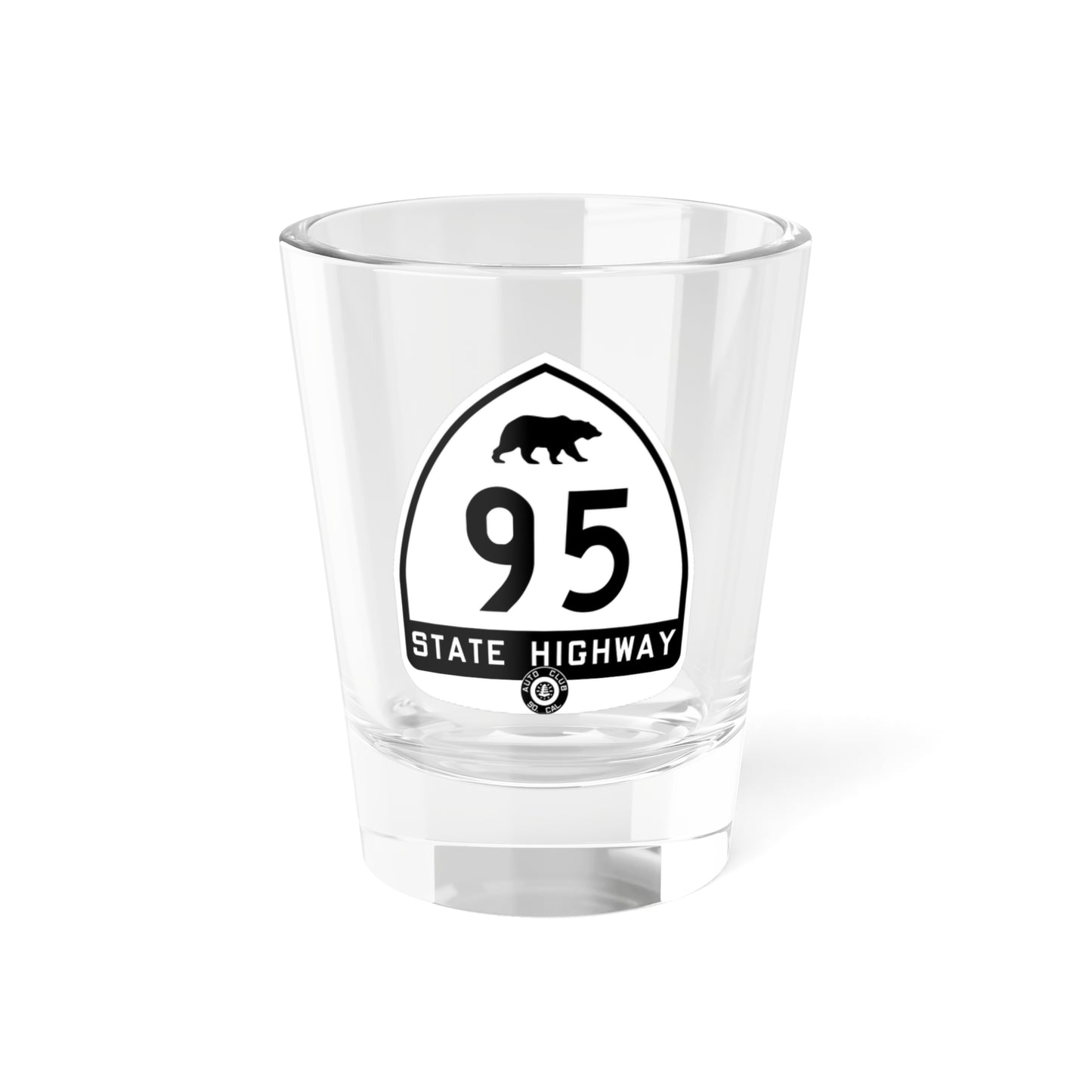 California 95 1934 S (California) (Road Sign) Shot Glass 1.5oz
