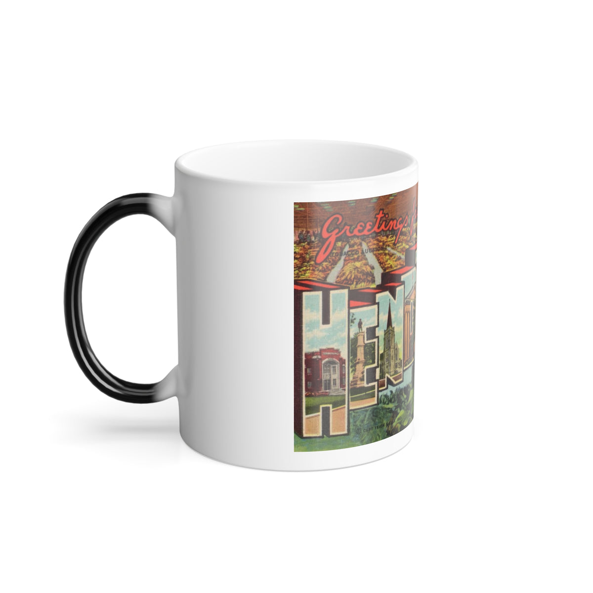Greetings from Henderson N C (Greeting Postcards) Color Changing Mug 11oz