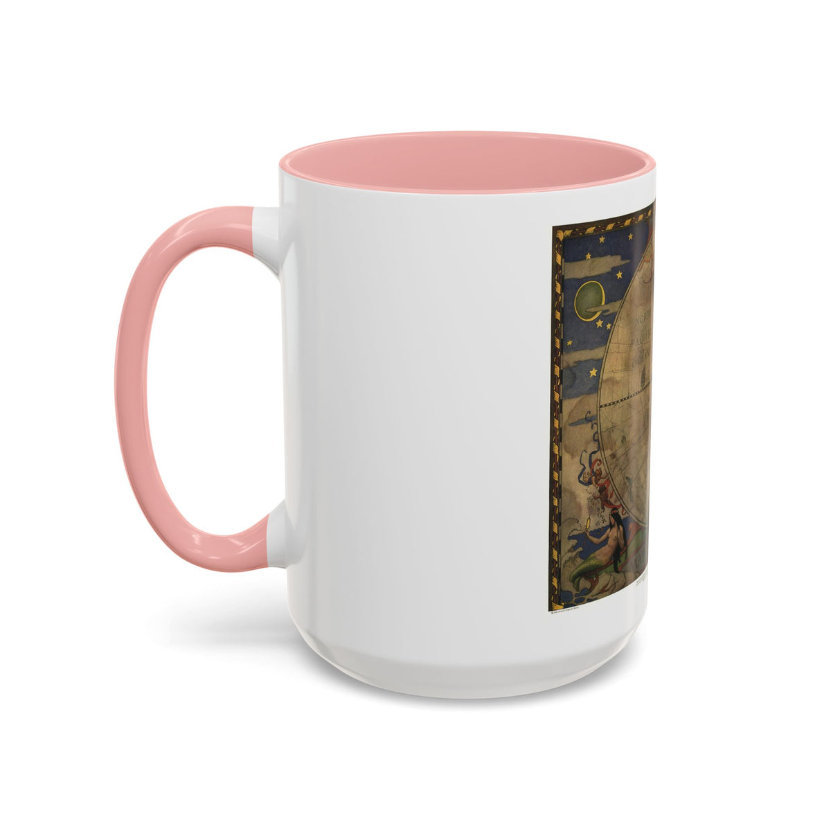 Map of Discovery- Western Hemisphere (1928) (Map) Accent Coffee Mug