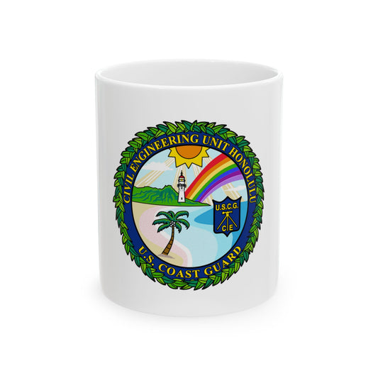 USCG CE Unit Honolulu (U.S. Coast Guard) White Coffee Mug