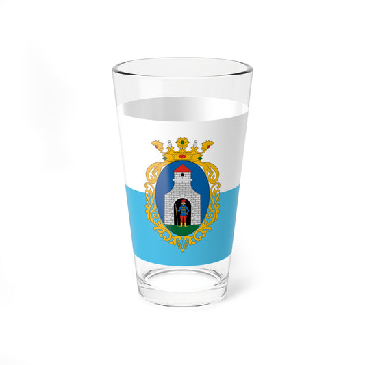 Flag of Kiskunfelegyhaza 1990s-2008 (Hungary) Pint Glass 16oz