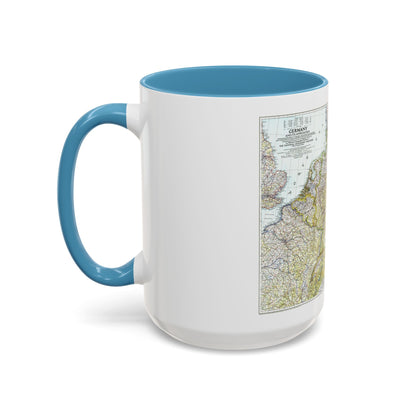 Germany and its Approaches (1944) (Map) Accent Coffee Mug