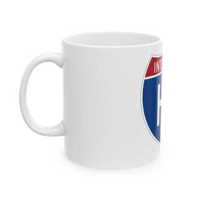 Interstate H1 (U.S. Highways) White Coffee Mug