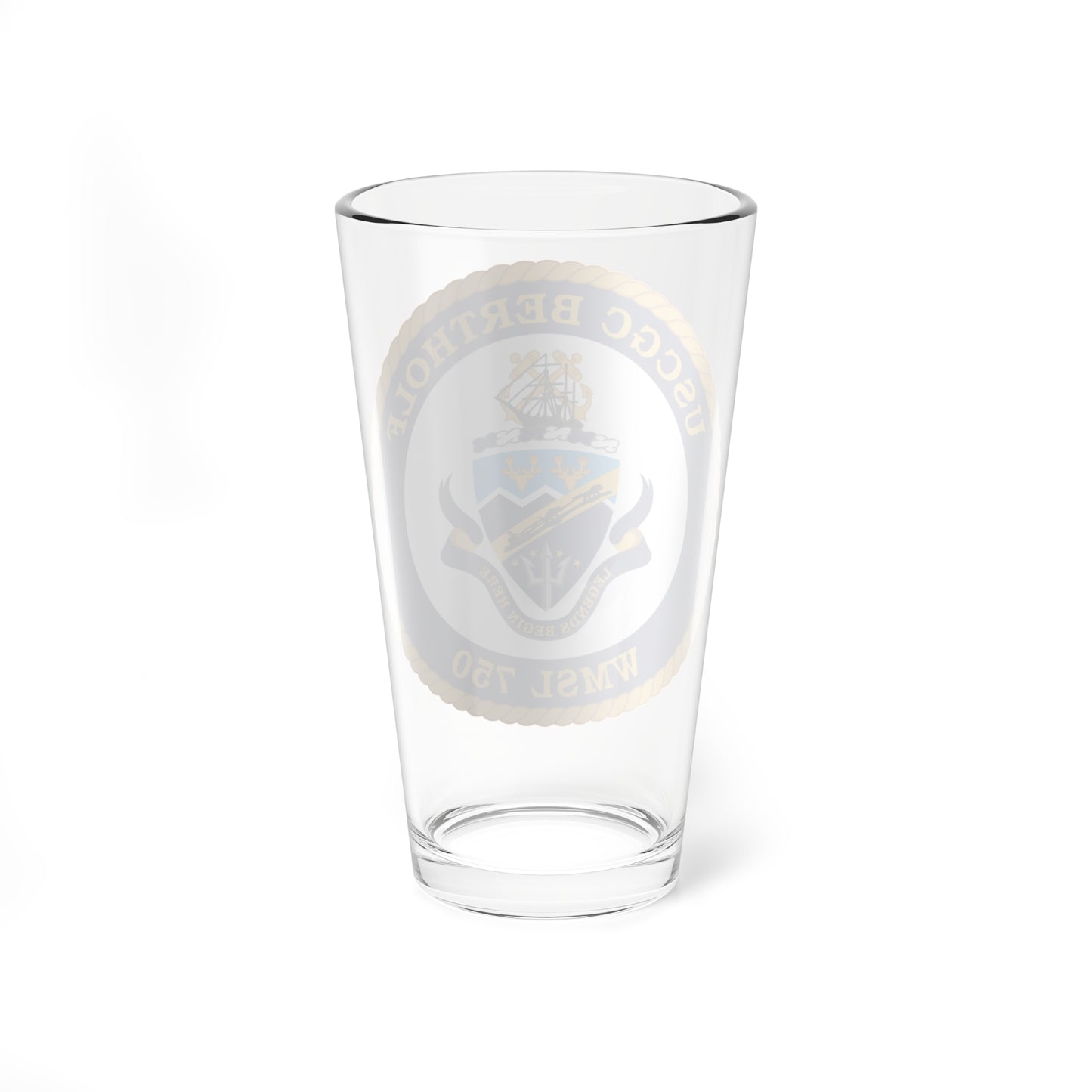 USCGC Bertholf WMSL 750 (U.S. Coast Guard) Pint Glass 16oz-Go Mug Yourself