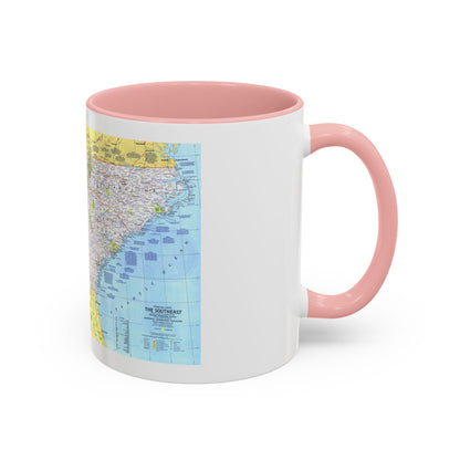 USA - Southeast 1 (1975) (Map) Accent Coffee Mug