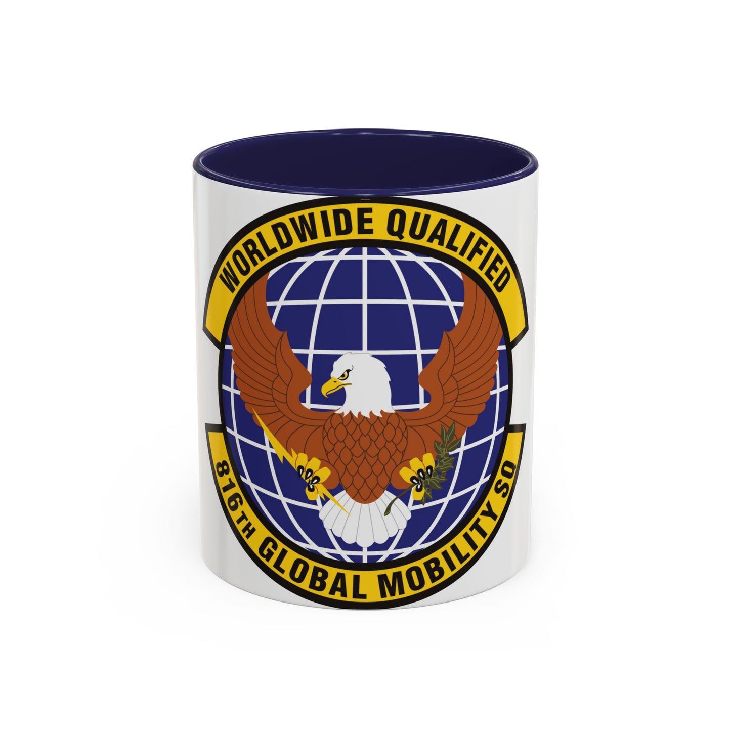 816th Global Mobility Squadron (U.S. Air Force) Accent Coffee Mug