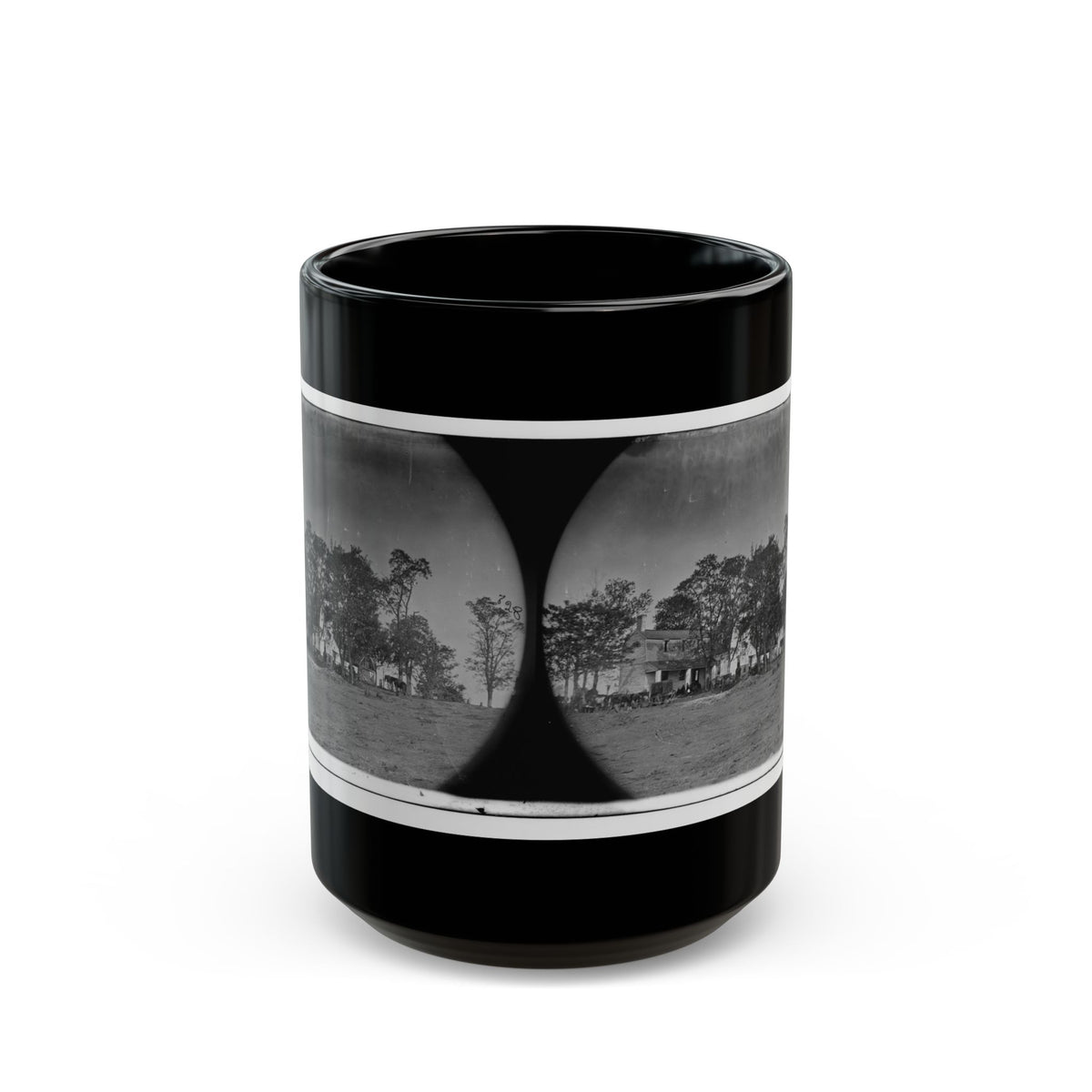 Spotsylvania Court House, Va., Vicinity. Beverly House, Headquarters Of Gen. Gouverneur K. Warren, 5th Corps (U.S. Civil War) Black Coffee Mug