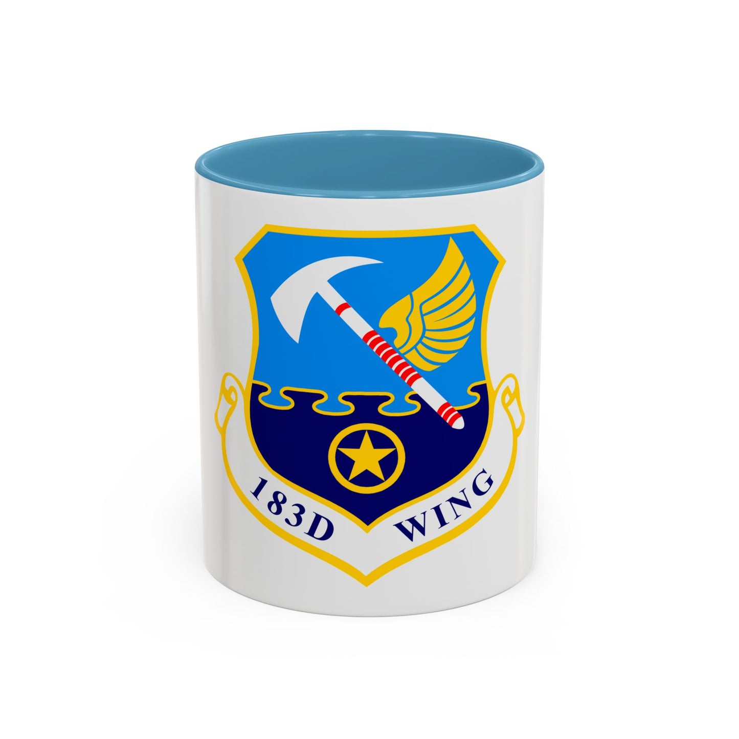 183d Wing emblem (U.S. Air Force) Accent Coffee Mug