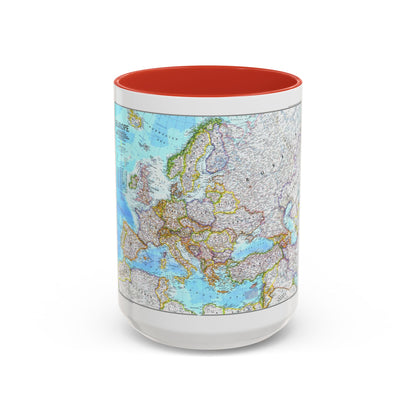 Europe (1992) (Map) Accent Coffee Mug