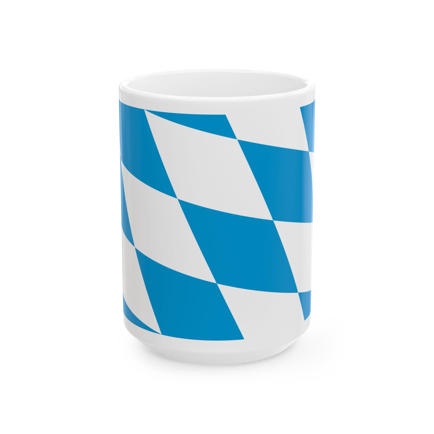 Flag of Bavaria lozengy variant Germany - White Coffee Mug