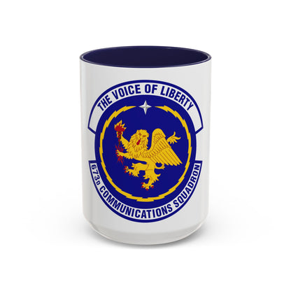 673d Communications Squadron (U.S. Air Force) Accent Coffee Mug