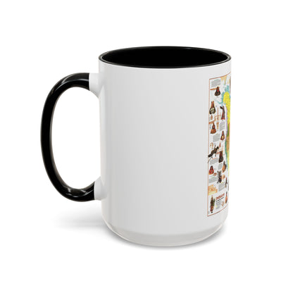 North America - Indians of (1973) (Map) Accent Coffee Mug