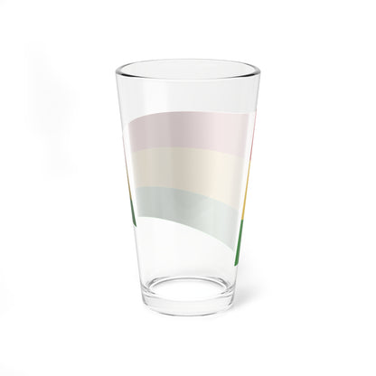 Bolivia Flag - iconic waving (Bolivia) Pint Glass 16oz