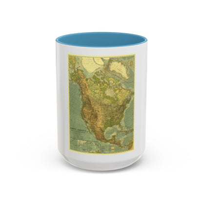 North America (1924) (Map) Accent Coffee Mug