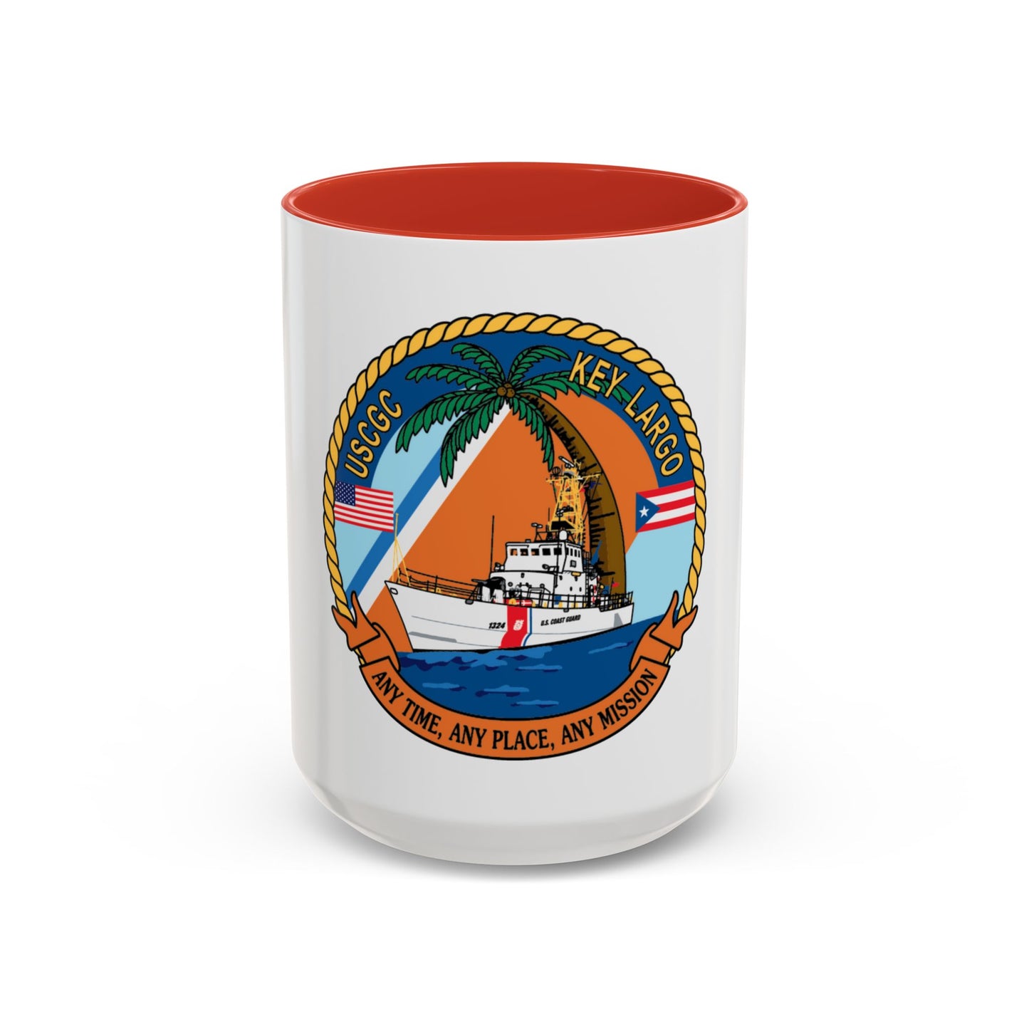 USCGC Key Largo WPB 1324 1 (U.S. Coast Guard) Accent Coffee Mug