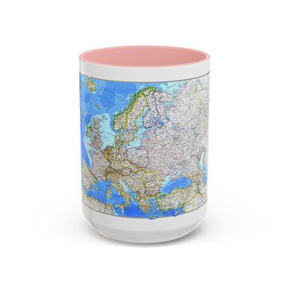 Europe (1983) (Map) Accent Coffee Mug