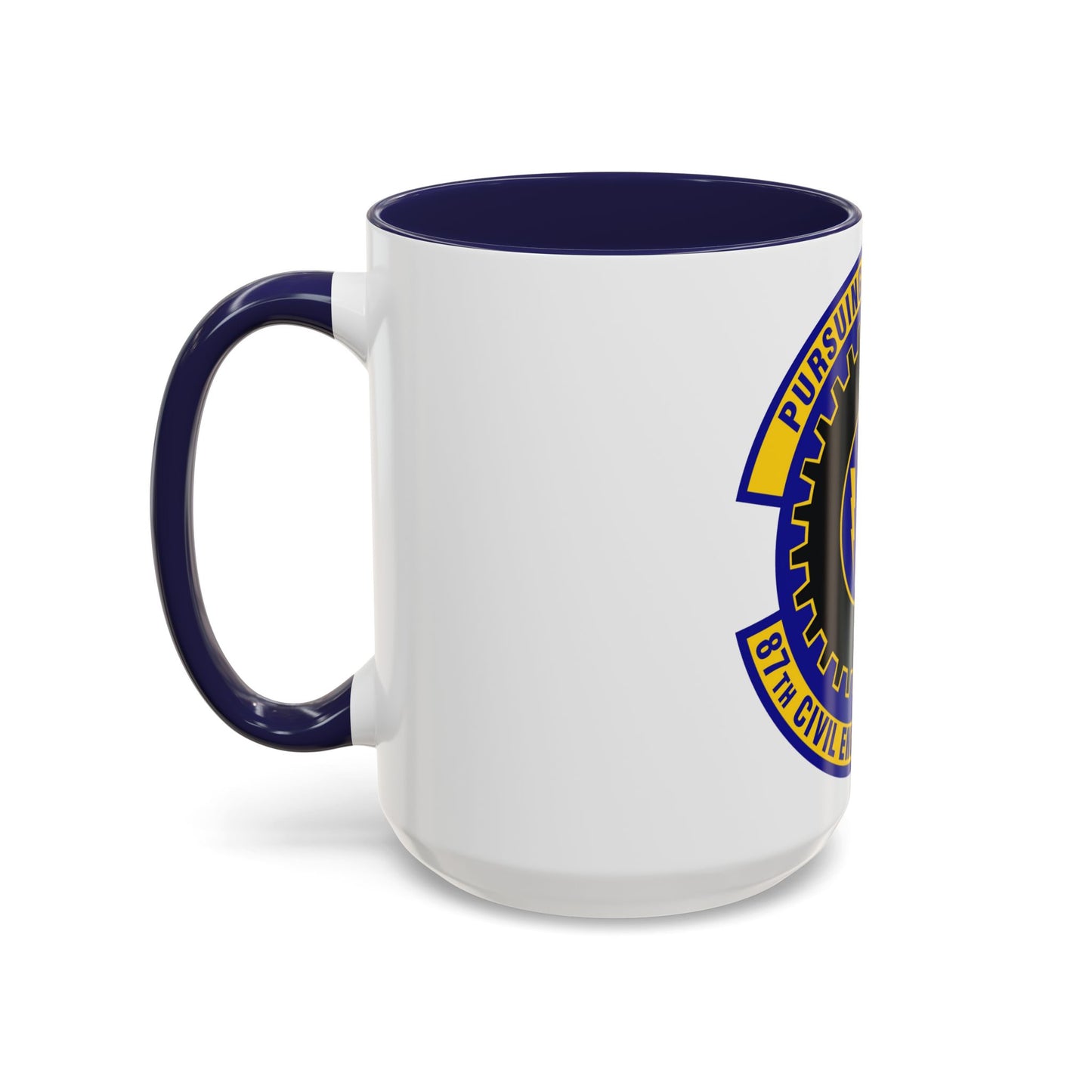 87th Civil Engineer Squadron (U.S. Air Force) Accent Coffee Mug