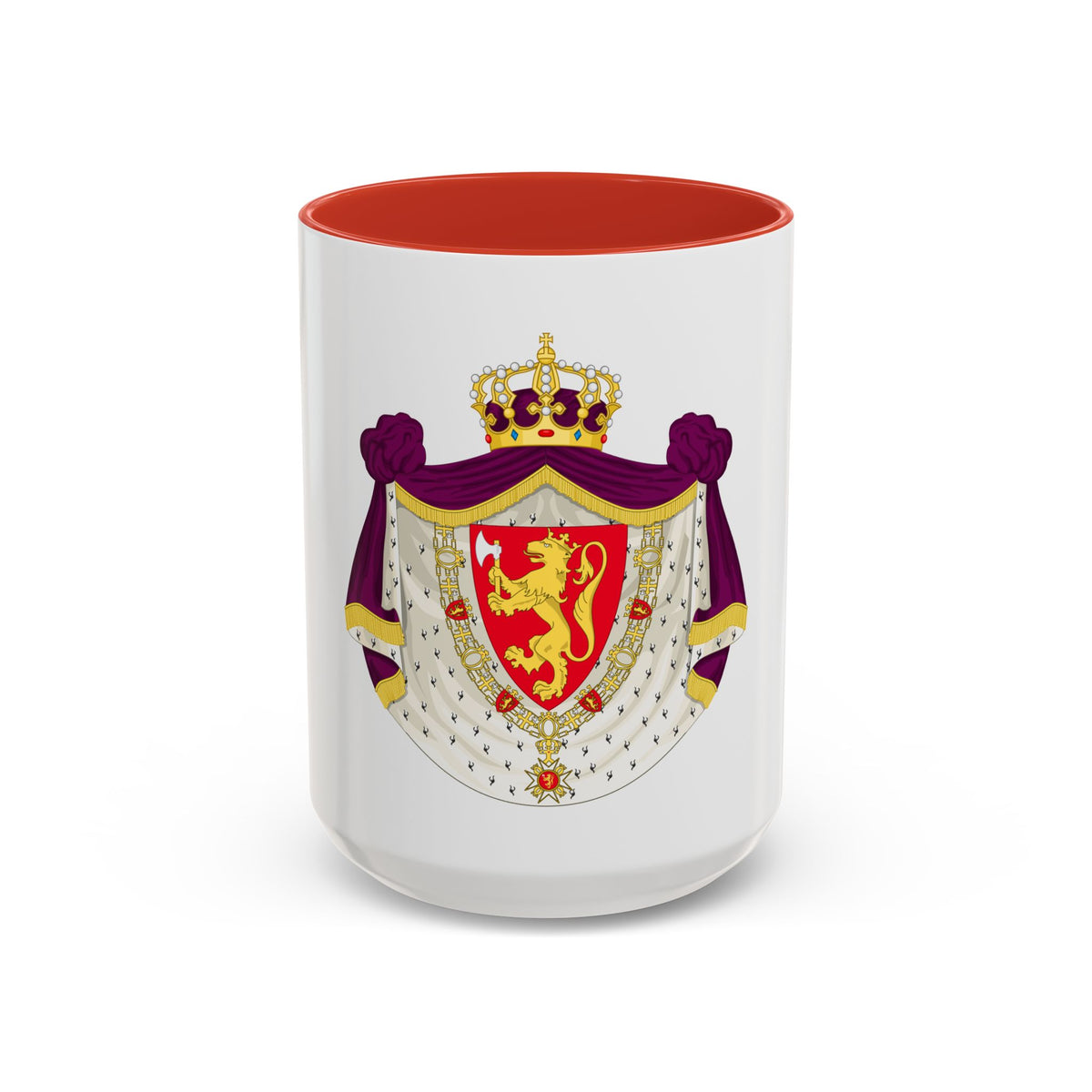 Greater royal coat of arms of Norway - Accent Coffee Mug