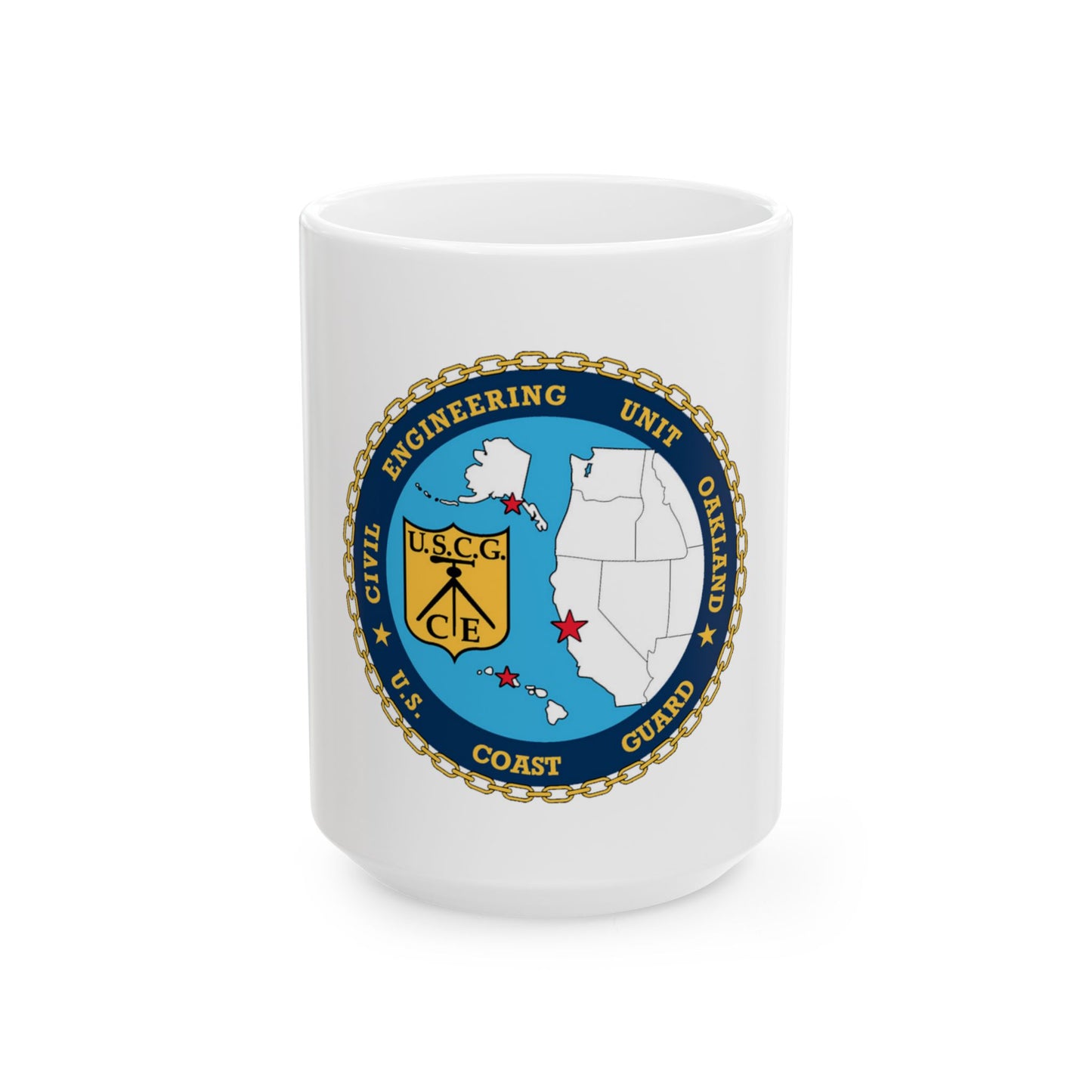 USCG Civil Eng Unit Oakland (U.S. Coast Guard) White Coffee Mug